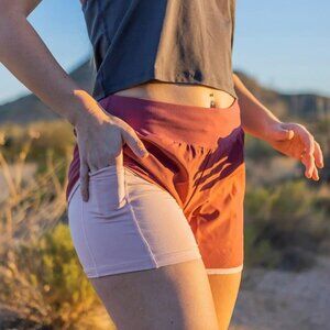 Swift Shorts (5 in. inseam) - Marsala / Blush | Senita | Large